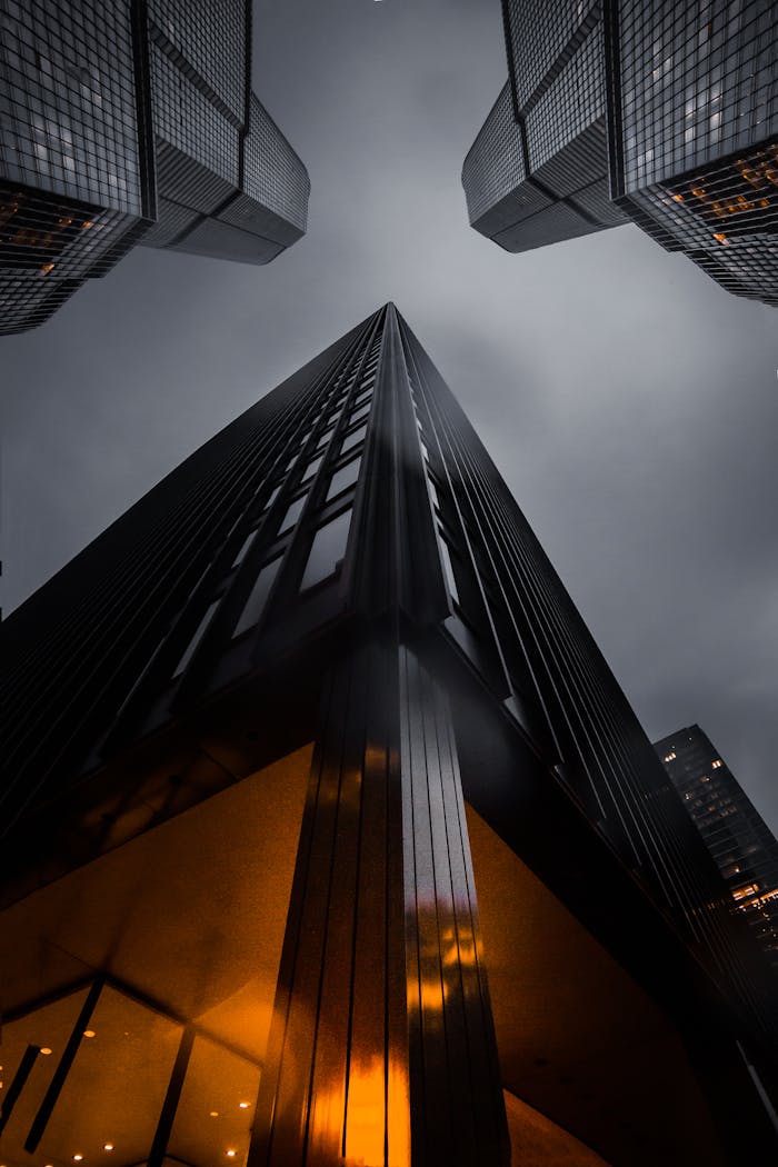 Worm's Eye View Of Buildings