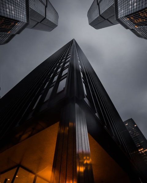 Worm's Eye View Of Buildings